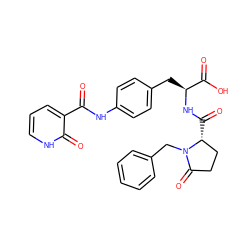 O=C(Nc1ccc(C[C@H](NC(=O)[C@@H]2CCC(=O)N2Cc2ccccc2)C(=O)O)cc1)c1ccc[nH]c1=O ZINC000027766245