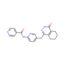 O=C(Nc1ccc(Cc2n[nH]c(=O)c3c2CCCC3)cn1)c1ccncc1 ZINC000167710820