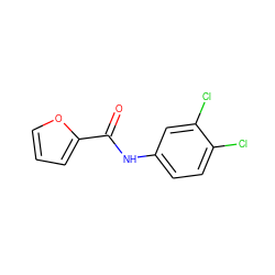 O=C(Nc1ccc(Cl)c(Cl)c1)c1ccco1 ZINC000000102744