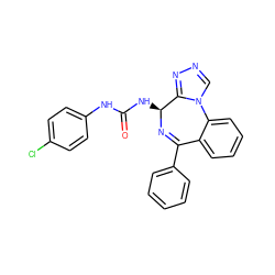 O=C(Nc1ccc(Cl)cc1)N[C@@H]1N=C(c2ccccc2)c2ccccc2-n2cnnc21 ZINC000029482188