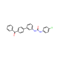 O=C(Nc1ccc(Cl)cc1)Nc1cccc(-c2ccc(C(=O)c3ccccc3)cc2)c1 ZINC001772626877