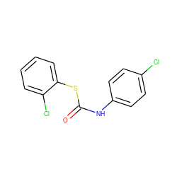 O=C(Nc1ccc(Cl)cc1)Sc1ccccc1Cl ZINC000000079710