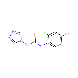 O=C(Nc1ccc(Cl)cc1Cl)Nn1cnnc1 ZINC000015952143