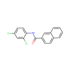 O=C(Nc1ccc(Cl)cc1Cl)c1ccc2ccccc2c1 ZINC000000826232