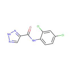 O=C(Nc1ccc(Cl)cc1Cl)c1cn[nH]n1 ZINC000048888957