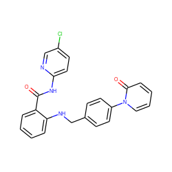 O=C(Nc1ccc(Cl)cn1)c1ccccc1NCc1ccc(-n2ccccc2=O)cc1 ZINC000029046800