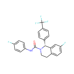 O=C(Nc1ccc(F)cc1)N1CCc2ccc(F)cc2[C@H]1c1ccc(C(F)(F)F)cc1 ZINC000084669847