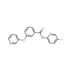 O=C(Nc1ccc(F)cn1)c1cccc(Oc2cccnc2)c1 ZINC000096939161