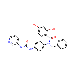 O=C(Nc1ccc(N(Cc2ccccc2)C(=O)c2ccc(O)cc2O)cc1)Nc1cccnc1 ZINC000653667740