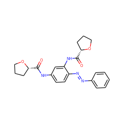 O=C(Nc1ccc(N=Nc2ccccc2)c(NC(=O)[C@@H]2CCCO2)c1)[C@@H]1CCCO1 ZINC000252605999