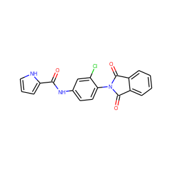 O=C(Nc1ccc(N2C(=O)c3ccccc3C2=O)c(Cl)c1)c1ccc[nH]1 ZINC000473153620