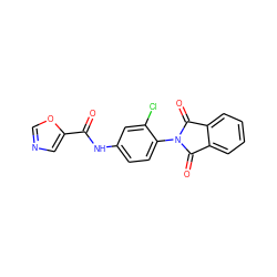 O=C(Nc1ccc(N2C(=O)c3ccccc3C2=O)c(Cl)c1)c1cnco1 ZINC000473153947