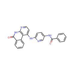 O=C(Nc1ccc(Nc2ccnc3[nH]c(=O)c4ccccc4c23)nc1)c1ccccc1 ZINC000096269774