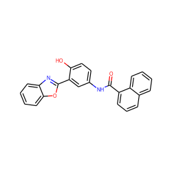 O=C(Nc1ccc(O)c(-c2nc3ccccc3o2)c1)c1cccc2ccccc12 ZINC000001209919