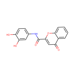 O=C(Nc1ccc(O)c(O)c1)c1cc(=O)c2ccccc2o1 ZINC000072112331