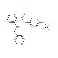 O=C(Nc1ccc(OC(F)(F)F)cc1)c1cccnc1NCc1ccncc1 ZINC000028957112