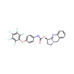 O=C(Nc1ccc(Oc2c(F)c(F)c(F)c(F)c2F)cc1)O[C@@H]1CCN2Cc3ccccc3N=C12 ZINC000002310893