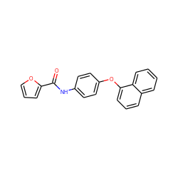 O=C(Nc1ccc(Oc2cccc3ccccc23)cc1)c1ccco1 ZINC000000455956