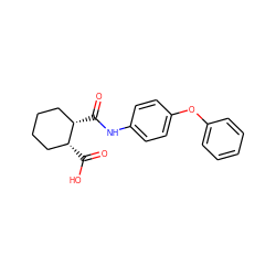 O=C(Nc1ccc(Oc2ccccc2)cc1)[C@H]1CCCC[C@H]1C(=O)O ZINC000000072370