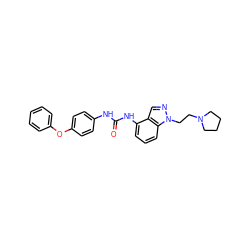 O=C(Nc1ccc(Oc2ccccc2)cc1)Nc1cccc2c1cnn2CCN1CCCC1 ZINC000028524440