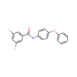 O=C(Nc1ccc(Oc2ccccc2)cc1)c1cc(I)cc(I)c1 ZINC000169328429