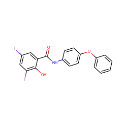 O=C(Nc1ccc(Oc2ccccc2)cc1)c1cc(I)cc(I)c1O ZINC000049872251