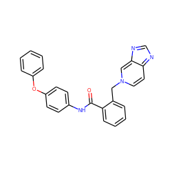 O=C(Nc1ccc(Oc2ccccc2)cc1)c1ccccc1Cn1ccc2ncnc-2c1 ZINC000100062198