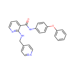 O=C(Nc1ccc(Oc2ccccc2)cc1)c1cccnc1NCc1ccncc1 ZINC000020149004