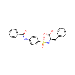 O=C(Nc1ccc(S(=O)(=O)N[C@H](Cc2ccccc2)C(=O)O)cc1)c1ccccc1 ZINC000013778457