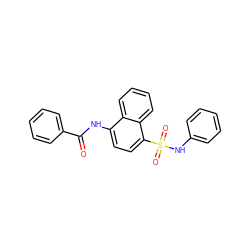 O=C(Nc1ccc(S(=O)(=O)Nc2ccccc2)c2ccccc12)c1ccccc1 ZINC000036184924