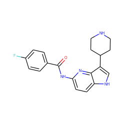 O=C(Nc1ccc2[nH]cc(C3CCNCC3)c2n1)c1ccc(F)cc1 ZINC000013523809