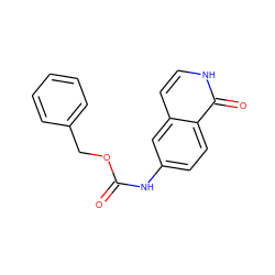 O=C(Nc1ccc2c(=O)[nH]ccc2c1)OCc1ccccc1 ZINC000049110363
