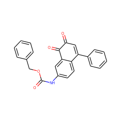 O=C(Nc1ccc2c(c1)C(=O)C(=O)C=C2c1ccccc1)OCc1ccccc1 ZINC000013443946