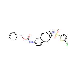 O=C(Nc1ccc2c(c1)C[C@H]1CC[C@@H](C2)[C@H]1NS(=O)(=O)c1ccc(Cl)s1)OCc1ccccc1 ZINC000028337540