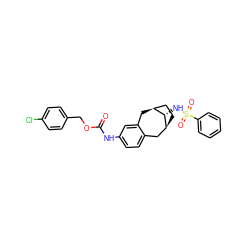 O=C(Nc1ccc2c(c1)C[C@H]1CC[C@@H](C2)[C@H]1NS(=O)(=O)c1ccccc1)OCc1ccc(Cl)cc1 ZINC000028348849