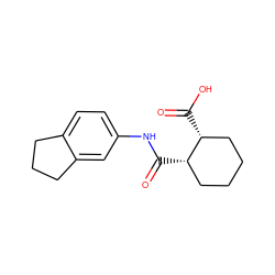 O=C(Nc1ccc2c(c1)CCC2)[C@H]1CCCC[C@H]1C(=O)O ZINC000002871175