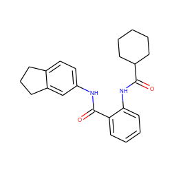 O=C(Nc1ccc2c(c1)CCC2)c1ccccc1NC(=O)C1CCCCC1 ZINC000224942179