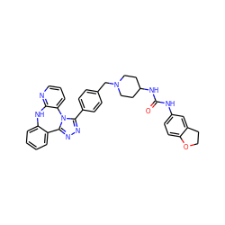 O=C(Nc1ccc2c(c1)CCO2)NC1CCN(Cc2ccc(-c3nnc4n3-c3cccnc3Nc3ccccc3-4)cc2)CC1 ZINC000096174107