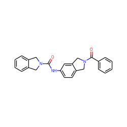 O=C(Nc1ccc2c(c1)CN(C(=O)c1ccccc1)C2)N1Cc2ccccc2C1 ZINC000167297806