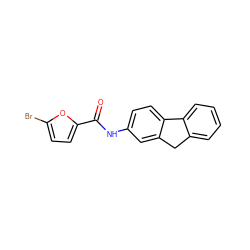 O=C(Nc1ccc2c(c1)Cc1ccccc1-2)c1ccc(Br)o1 ZINC000000830134