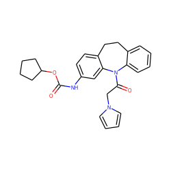 O=C(Nc1ccc2c(c1)N(C(=O)Cn1cccc1)c1ccccc1CC2)OC1CCCC1 ZINC000653786715