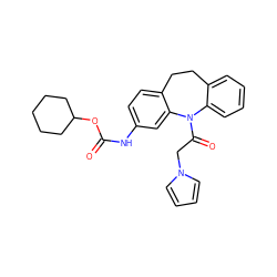 O=C(Nc1ccc2c(c1)N(C(=O)Cn1cccc1)c1ccccc1CC2)OC1CCCCC1 ZINC000653708727