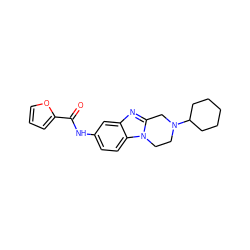 O=C(Nc1ccc2c(c1)nc1n2CCN(C2CCCCC2)C1)c1ccco1 ZINC000055236083