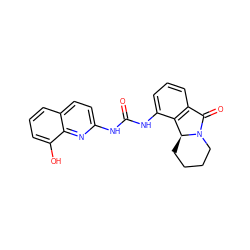 O=C(Nc1ccc2cccc(O)c2n1)Nc1cccc2c1[C@@H]1CCCCN1C2=O ZINC000095576275