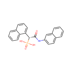 O=C(Nc1ccc2ccccc2c1)[C@@H](c1cccc2ccccc12)P(=O)(O)O ZINC000040753897