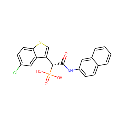 O=C(Nc1ccc2ccccc2c1)[C@@H](c1csc2ccc(Cl)cc12)P(=O)(O)O ZINC000028604311