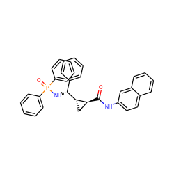 O=C(Nc1ccc2ccccc2c1)[C@H]1C[C@@H]1[C@H](NP(=O)(c1ccccc1)c1ccccc1)c1ccccc1 ZINC000008018874