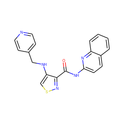 O=C(Nc1ccc2ccccc2n1)c1nscc1NCc1ccncc1 ZINC000040914251