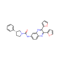 O=C(Nc1ccc2nc(-c3ccco3)c(-c3ccco3)nc2c1)N1CC[C@H](c2ccccc2)C1 ZINC000001162535