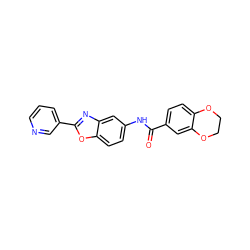 O=C(Nc1ccc2oc(-c3cccnc3)nc2c1)c1ccc2c(c1)OCCO2 ZINC000000911477